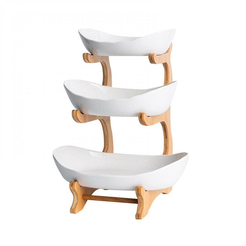 3 Tier Ceramic Fruit Basket Stand D38633