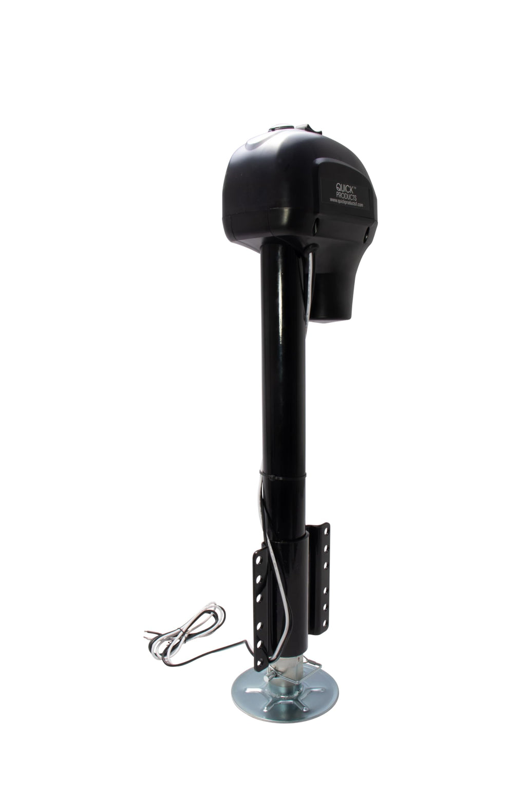 Electric A-Frame Tongue Jack with Side-Mount LED Work Light, 3,650 lbs. Capacity, Black S477