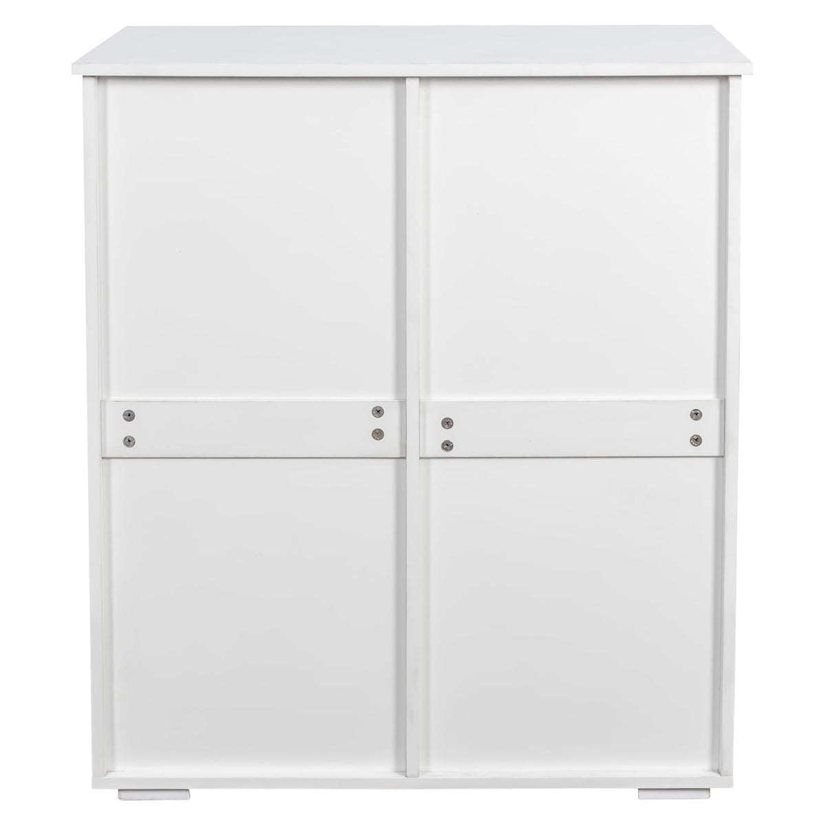 White Tilt Out Trash Cabinet with 2 Drawers X9034
