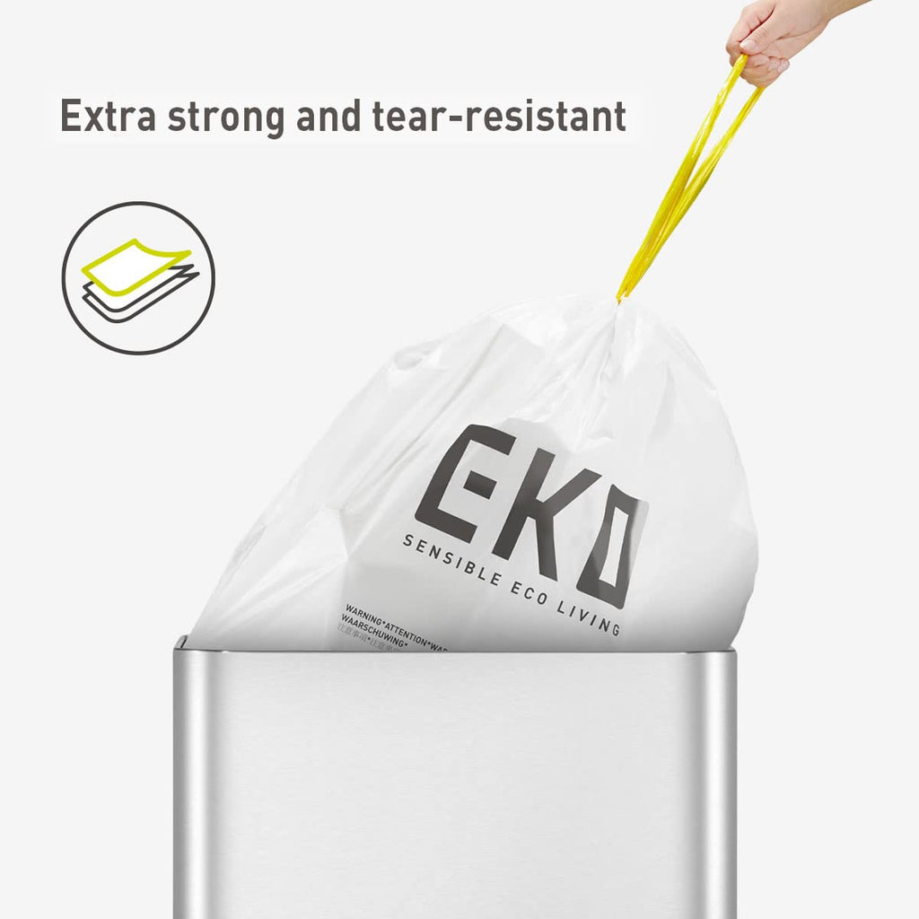 21 Gallon 60 Count Drawstring Unscented Trash Bags Q434