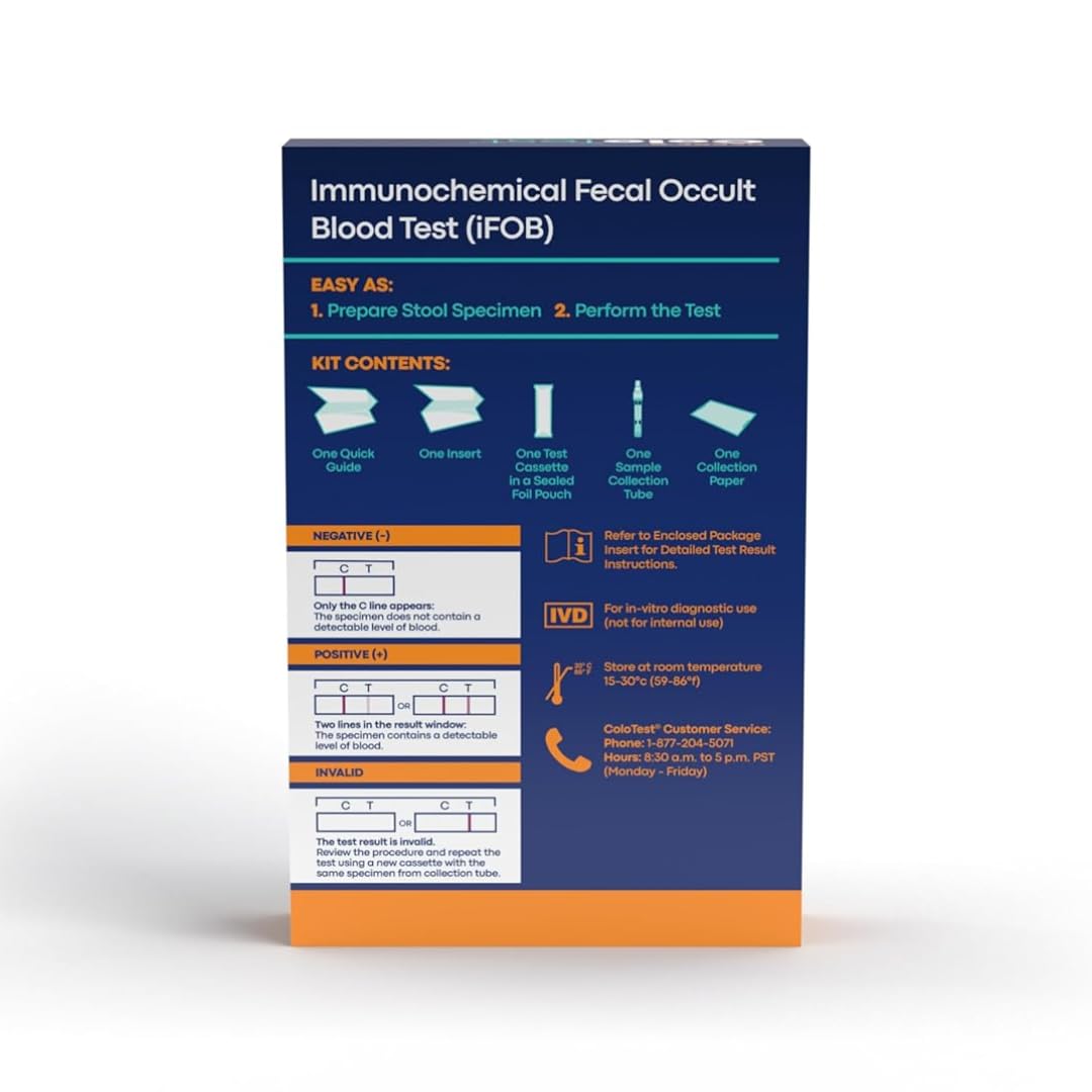 Home Fecal Occult Blood Test Kit, 1 Ct X1249