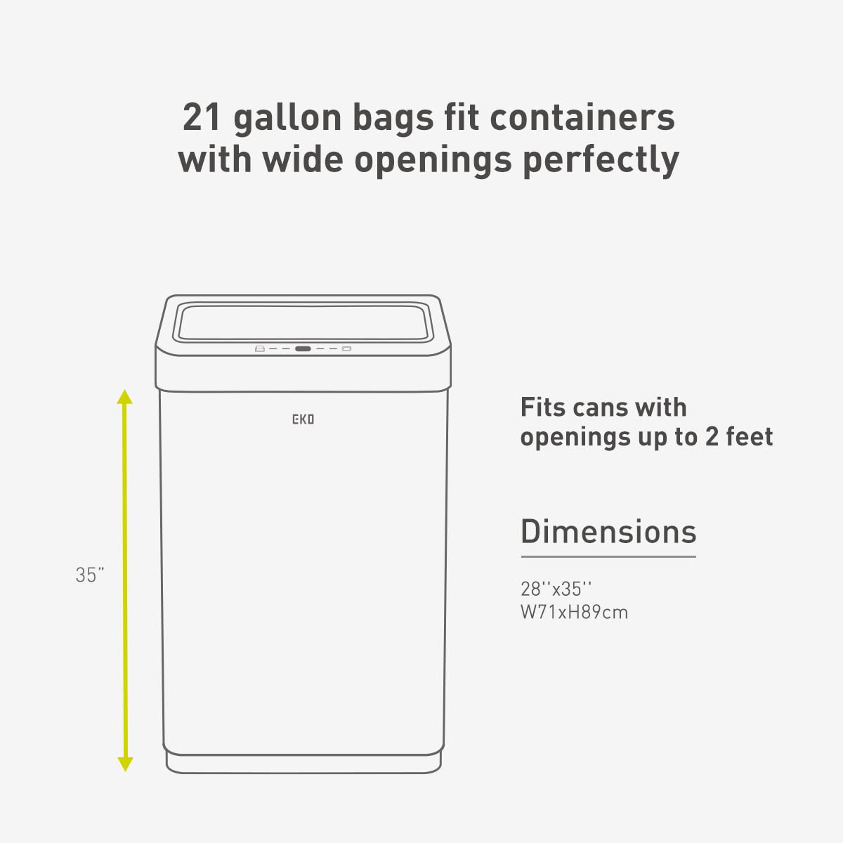 21 Gallon 60 Count Drawstring Unscented Trash Bags Q434
