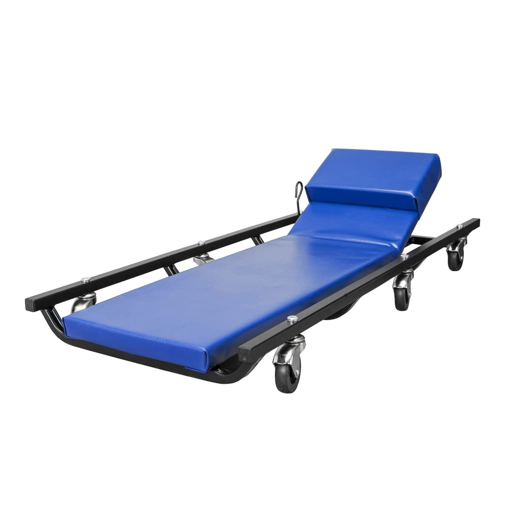40" Padded Mechanic Creeper with 6 Casters, Blue C83480