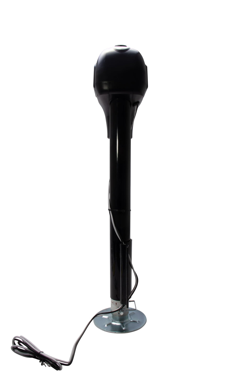 Electric A-Frame Tongue Jack with Side-Mount LED Work Light, 3,650 lbs. Capacity, Black S477
