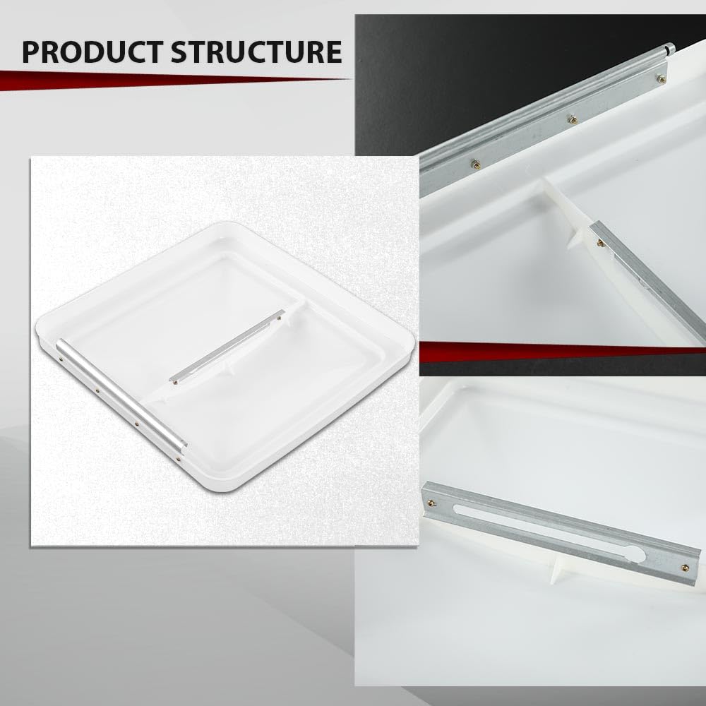 14" x 14" Replacement Roof Vent Cover 3PCS White U350418