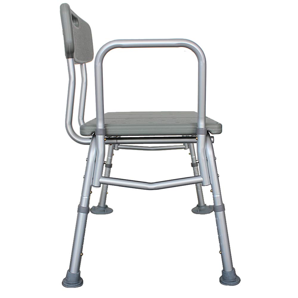 Bath Shower Transfer Bench with Backrest & Padded Armrest B551868