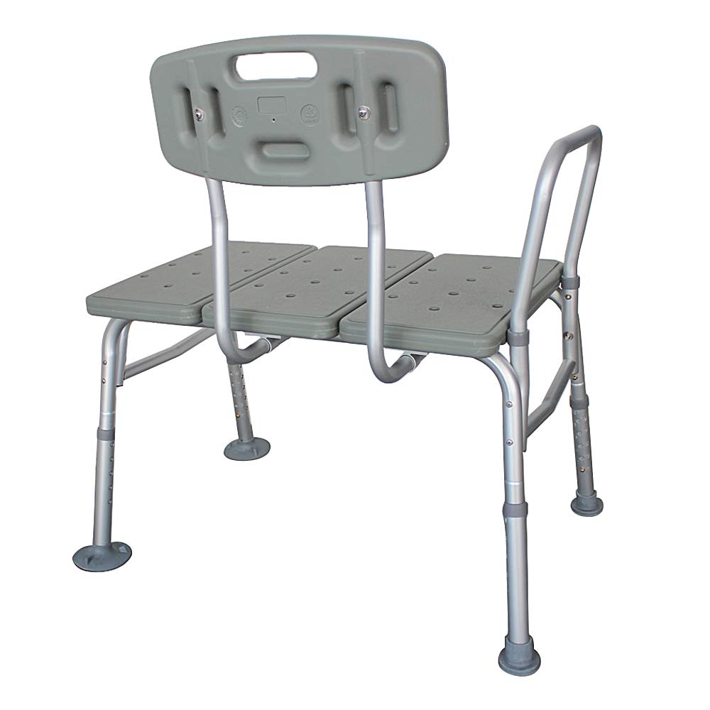 Bath Shower Transfer Bench with Backrest & Padded Armrest B551868