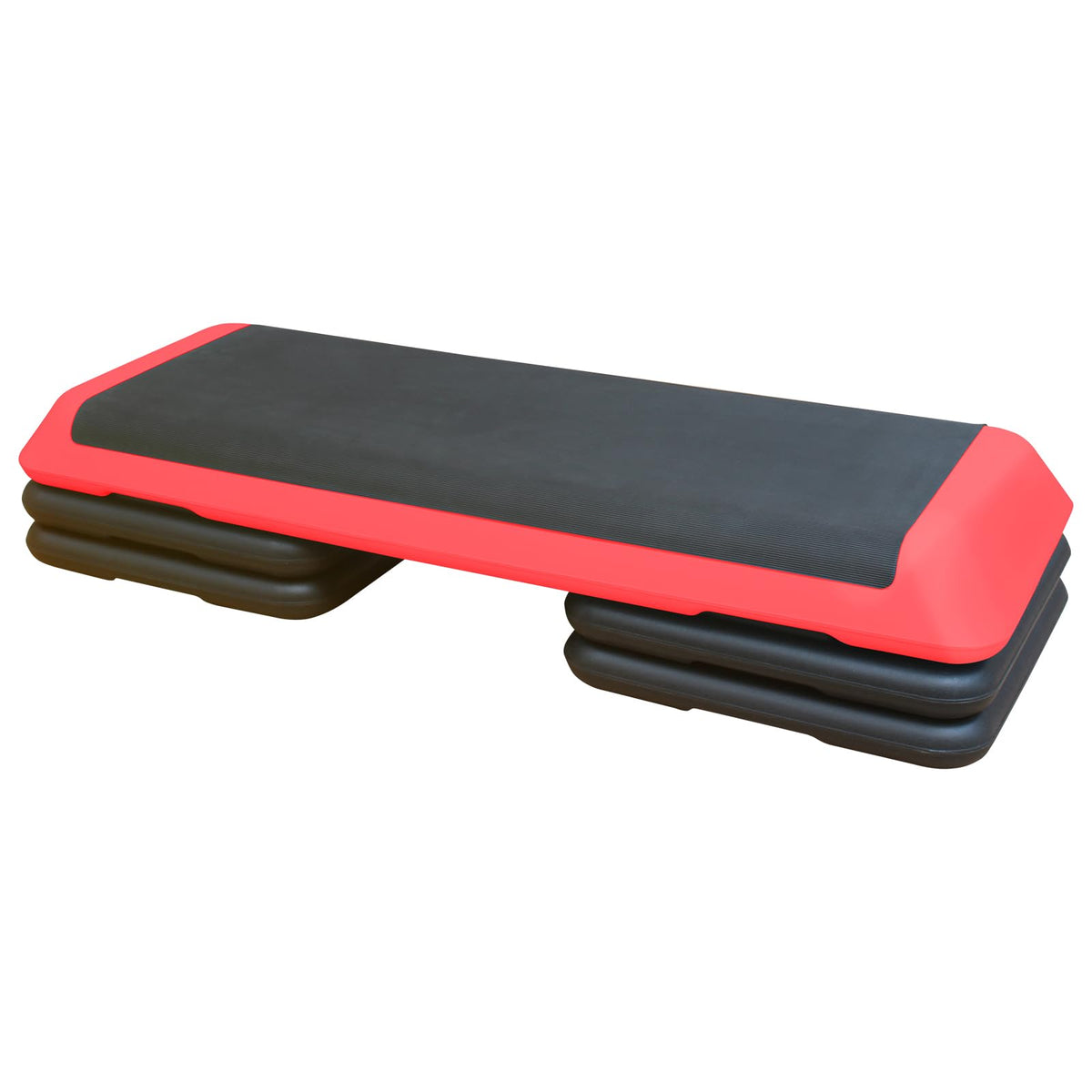Adjustable Aerobic Workout Step Platform with 4 Stackable Risers O3414