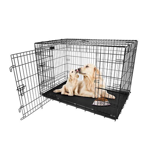 48 Inch Folding Metal Pet Cage with Tray M126610