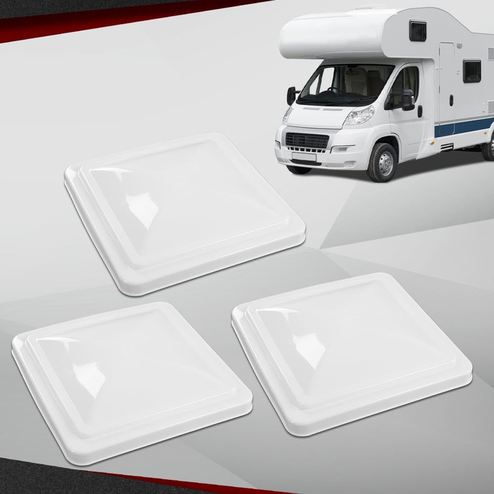 14" x 14" Replacement Roof Vent Cover 3PCS White U350418