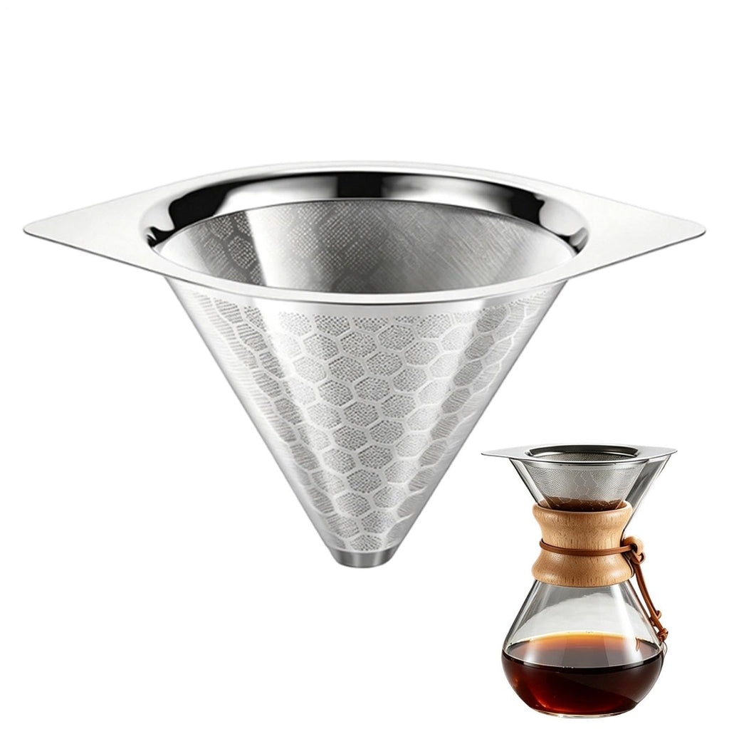 Heat Resistant Reusable Stainless Steel Drip Coffee Filter Z74803
