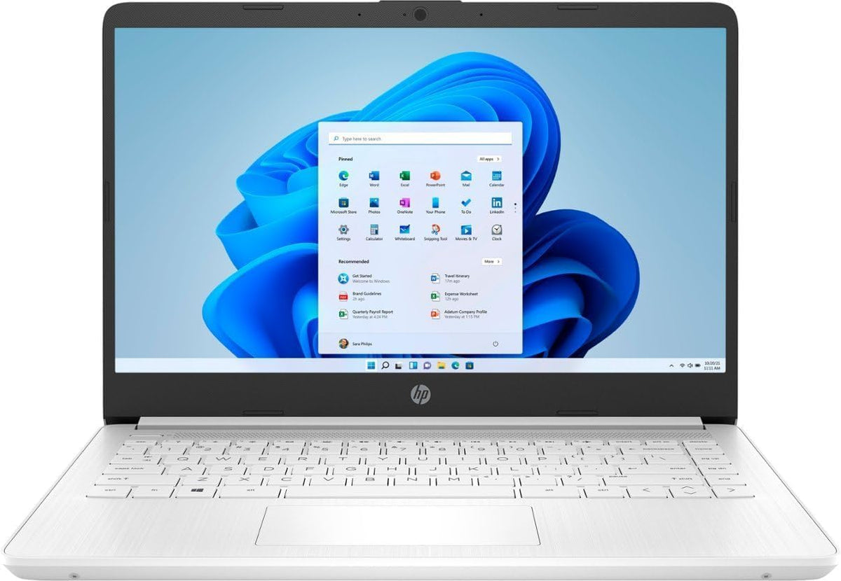 14" HD Laptop Intel Celeron N4500 4GB RAM 64GB eMMC Snowflake White R2107