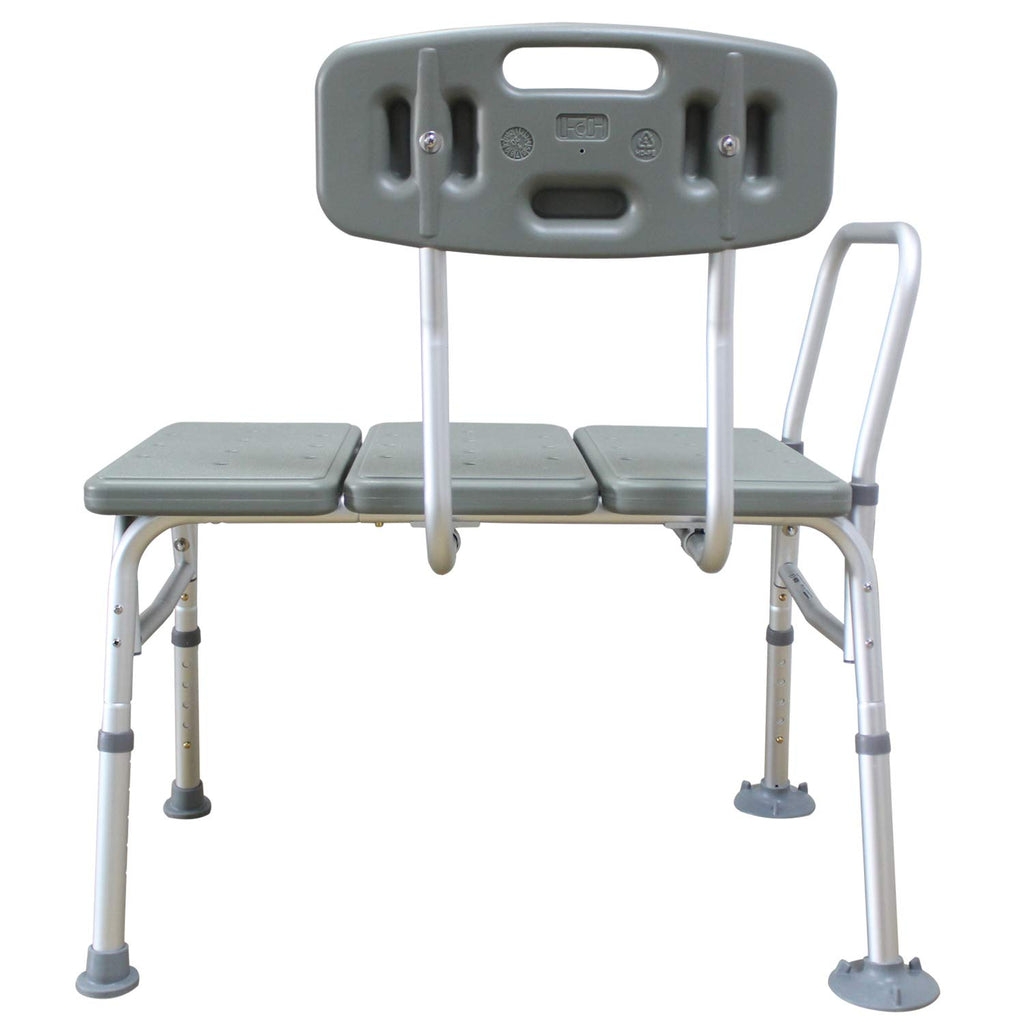 Bath Shower Transfer Bench with Backrest & Padded Armrest B551868