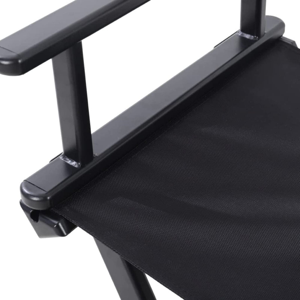 31 Inch Tall Aluminum Director Chair with Headrest and Footrest W80362