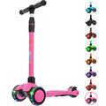 Kick Scooter 3-Wheeled Push Scooter with Light-Up Wheels L94723