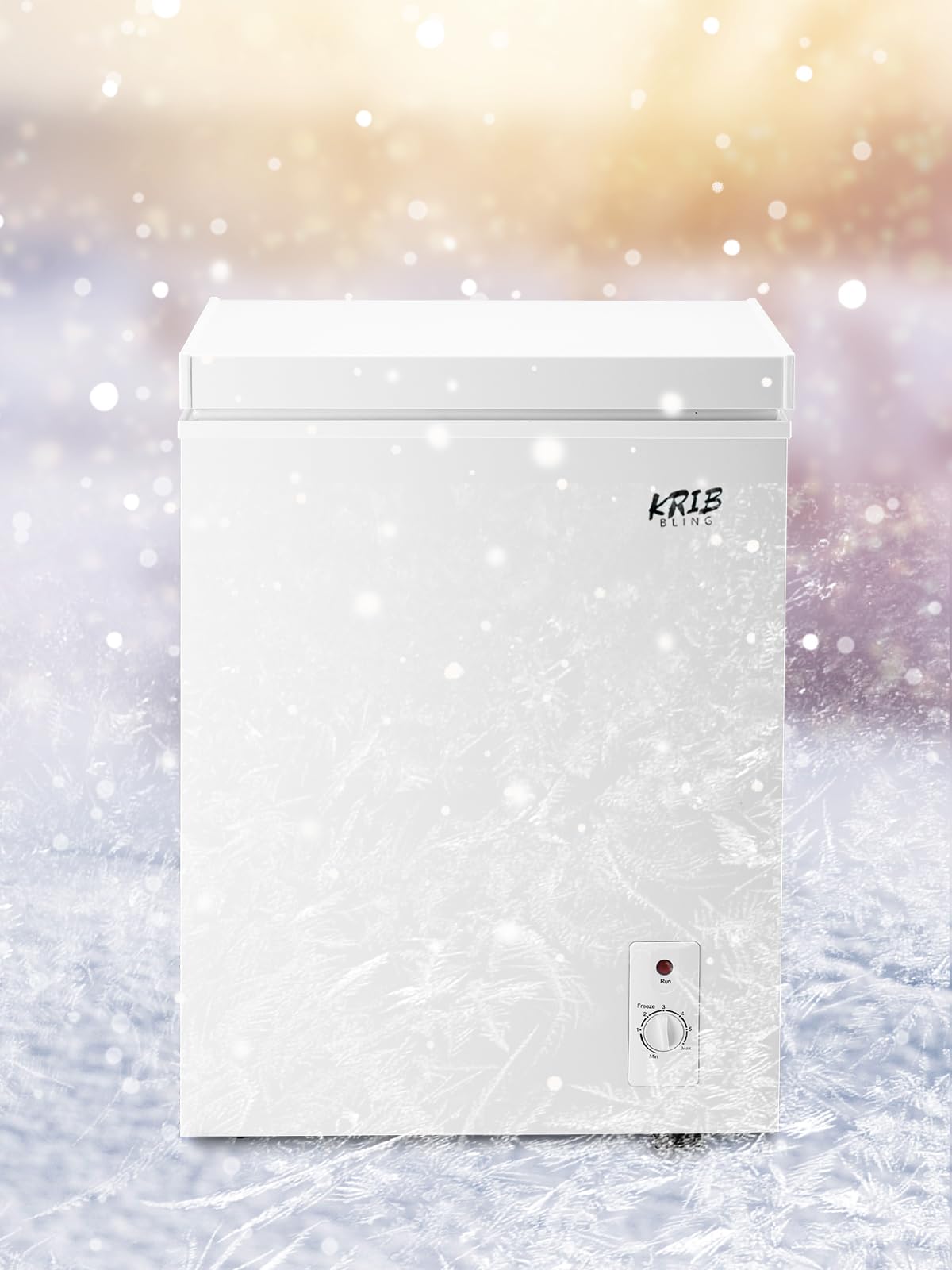 3.5 Cu.Ft Chest Freezer with Removable Basket, White S833836