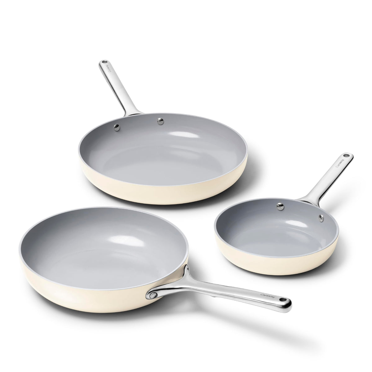 Non-Stick Ceramic Coated Fry Pan Trio, 8", 10.5", & 12" T1725