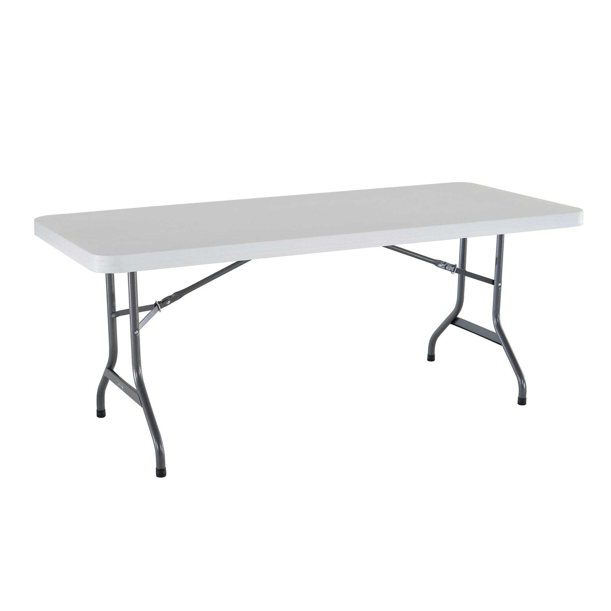 White 6 Feet Folding Utility Table Pack of 4 W558