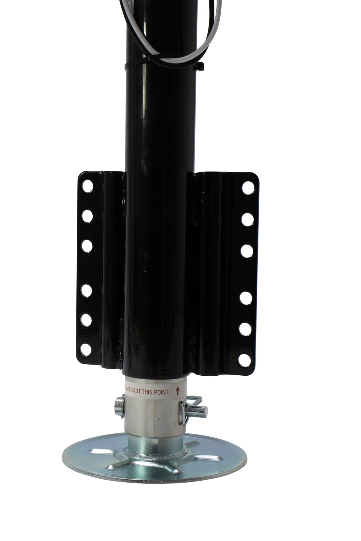 Electric A-Frame Tongue Jack with Side-Mount LED Work Light, 3,650 lbs. Capacity, Black S477