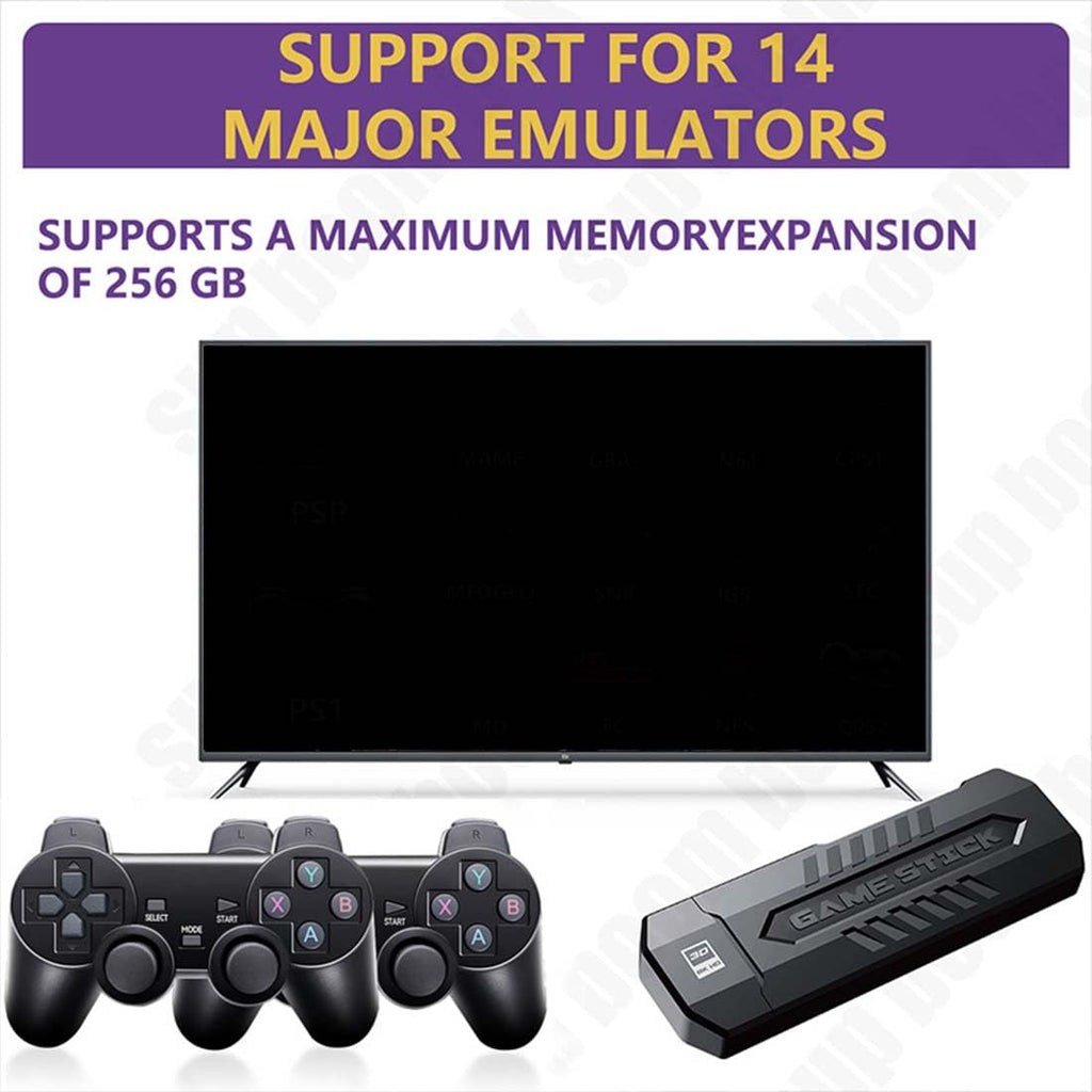 4K Retro Game Console with 2 Wireless Controllers 64GB Q4076