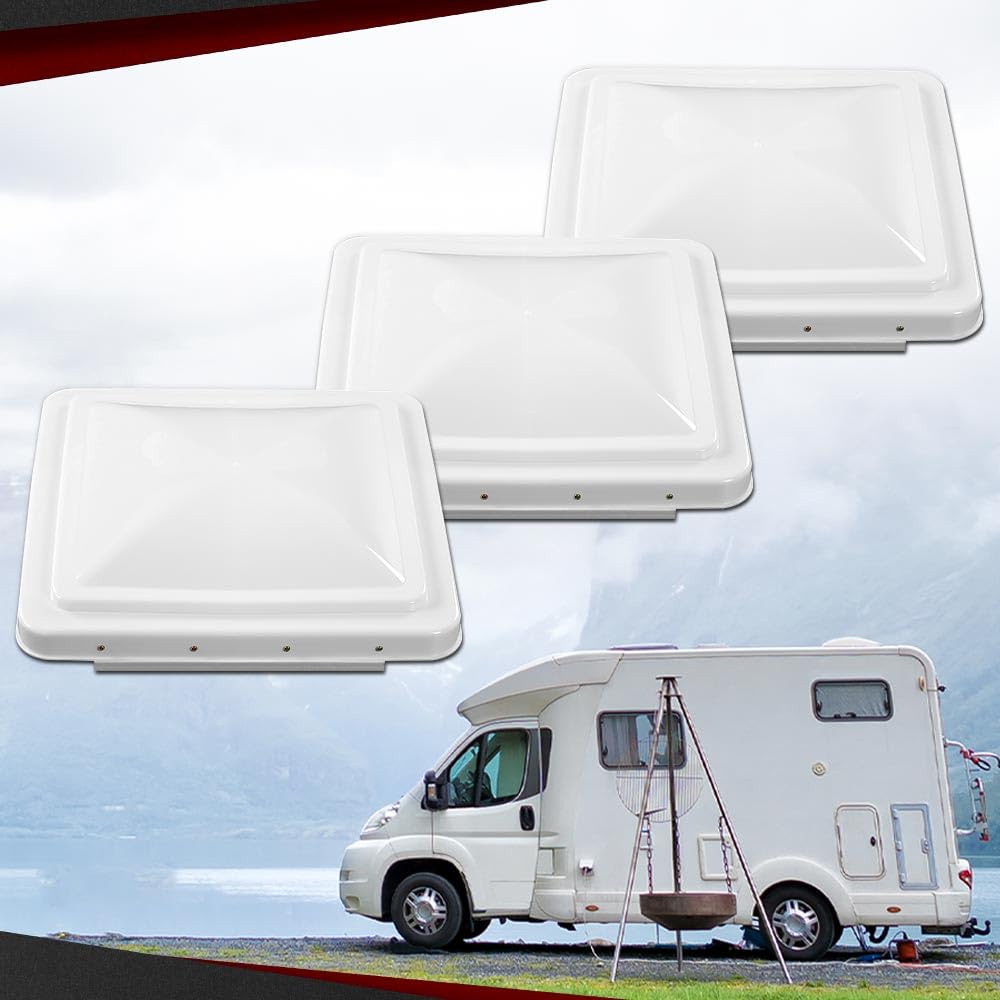 14" x 14" Replacement Roof Vent Cover 3PCS White U350418