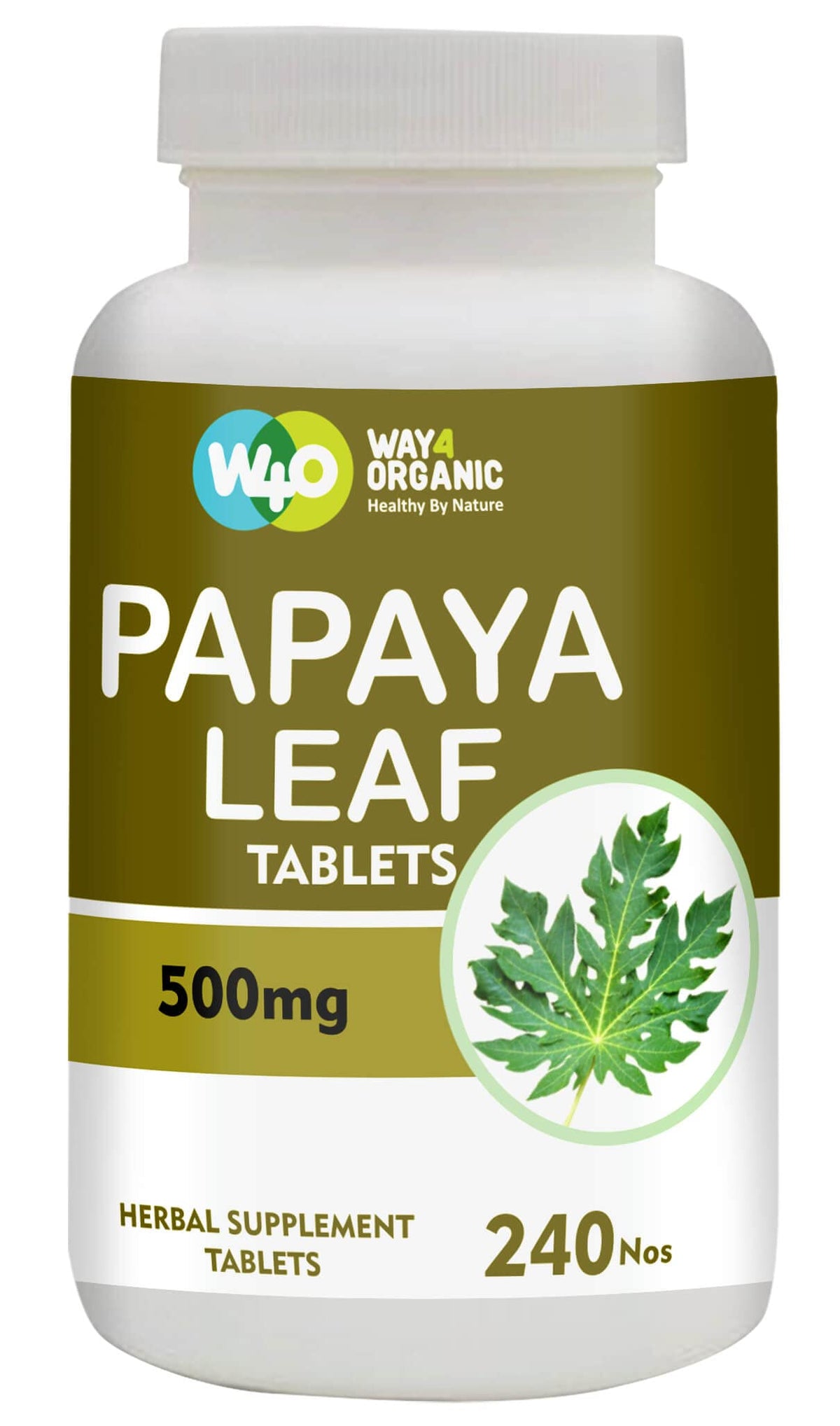 Papaya Leaf Extract 500 mg 240 Capsules D23475