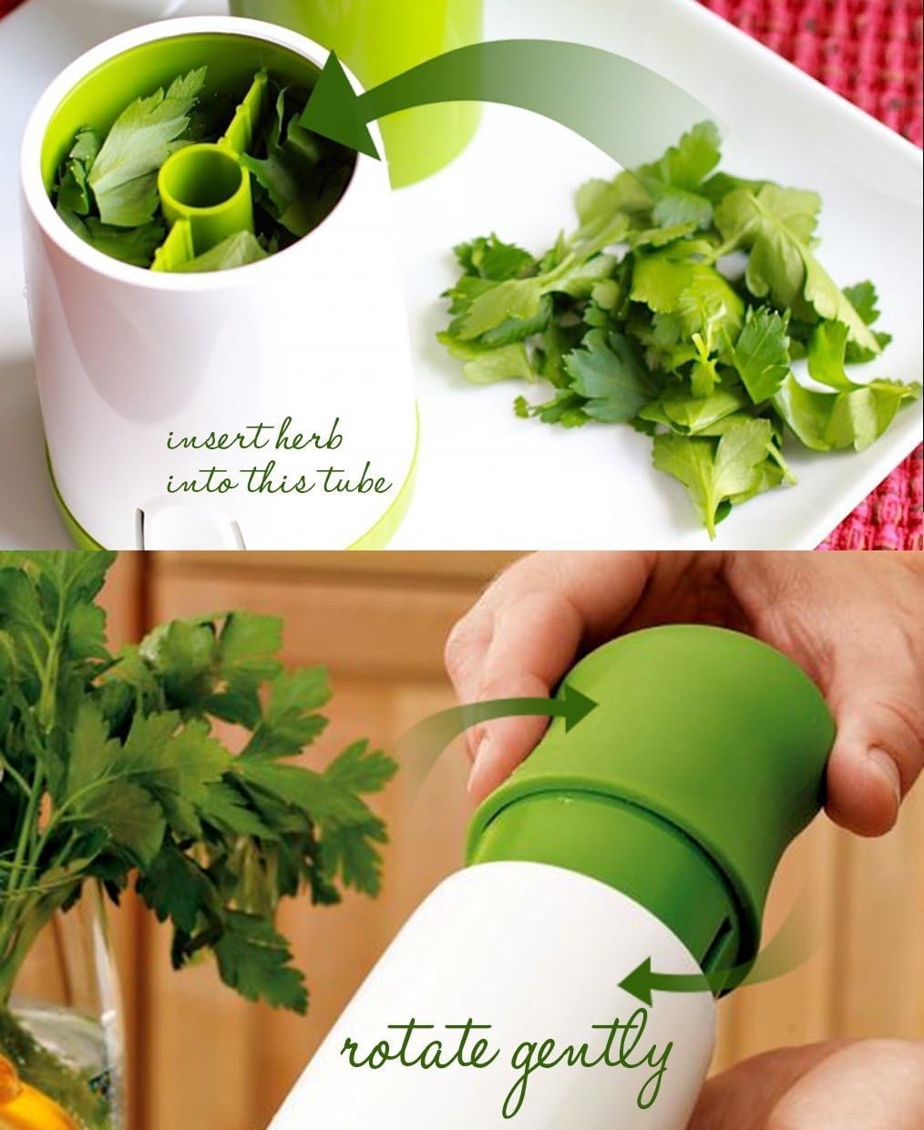 Manual Stainless Steel Green Grinder L66170