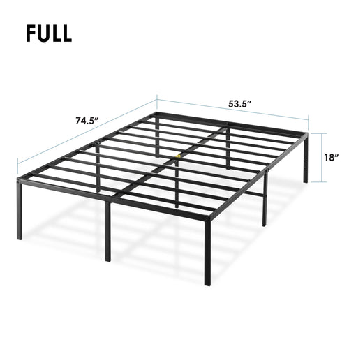 18 Inch Black Metal Platform Bed Frame J423775