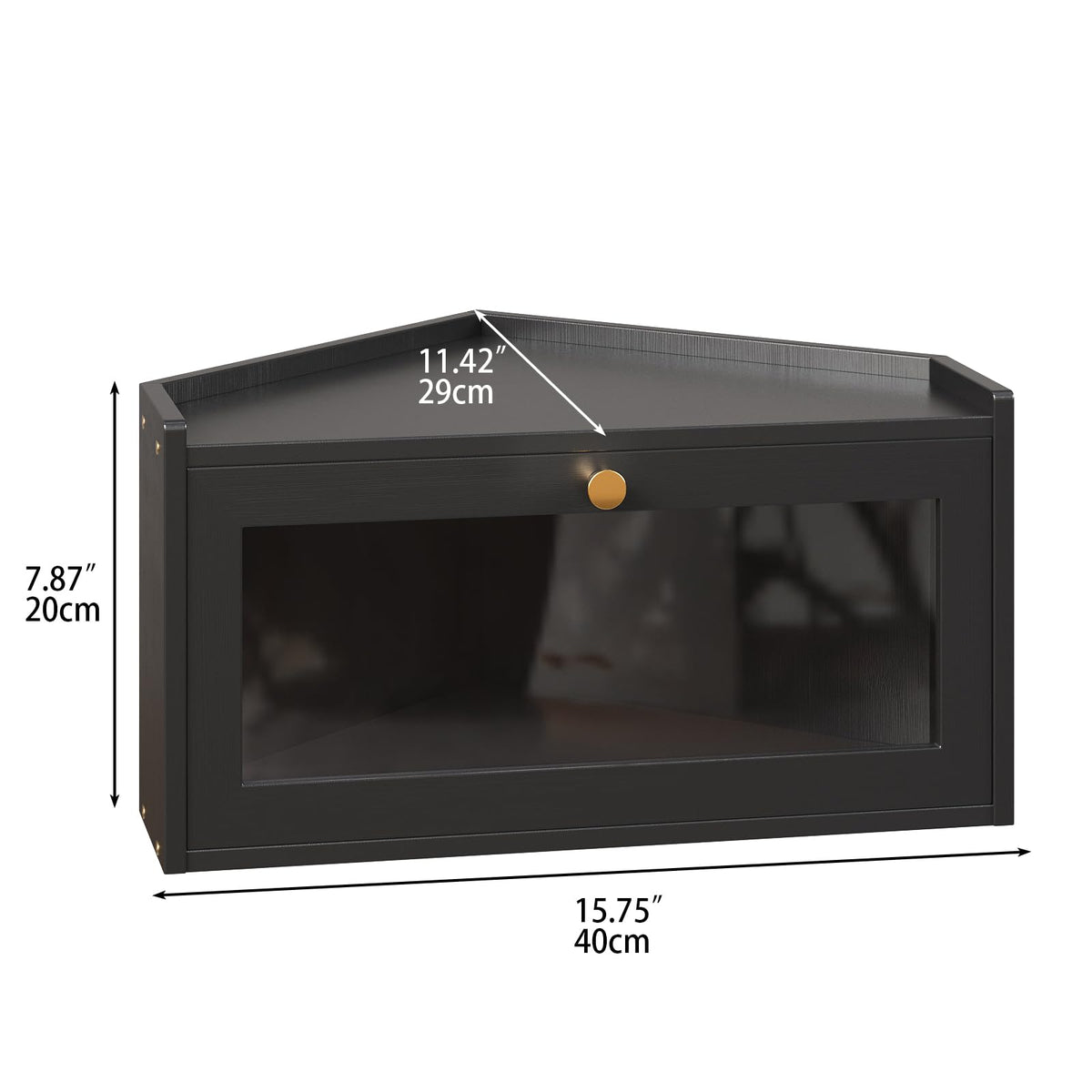 Bamboo Bread Box with Acrylic Door L548298