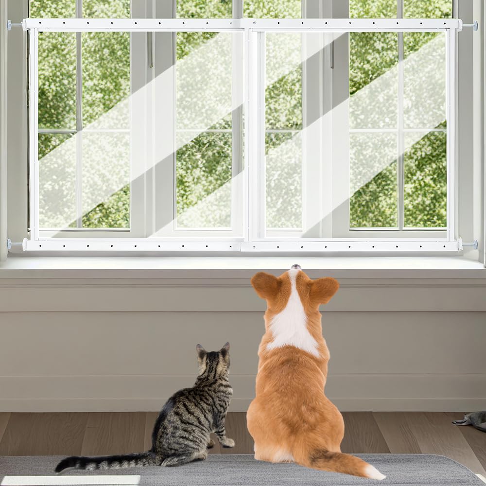 Clear Pet Window Guard, 29" Tall Acrylic Safety Barrier J15607