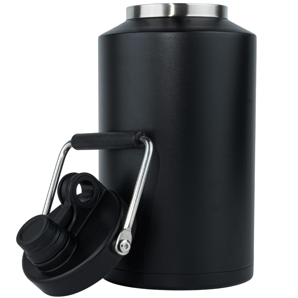 One Gallon 128oz Stainless Steel Insulated Water Bottle with Handle, Black K354