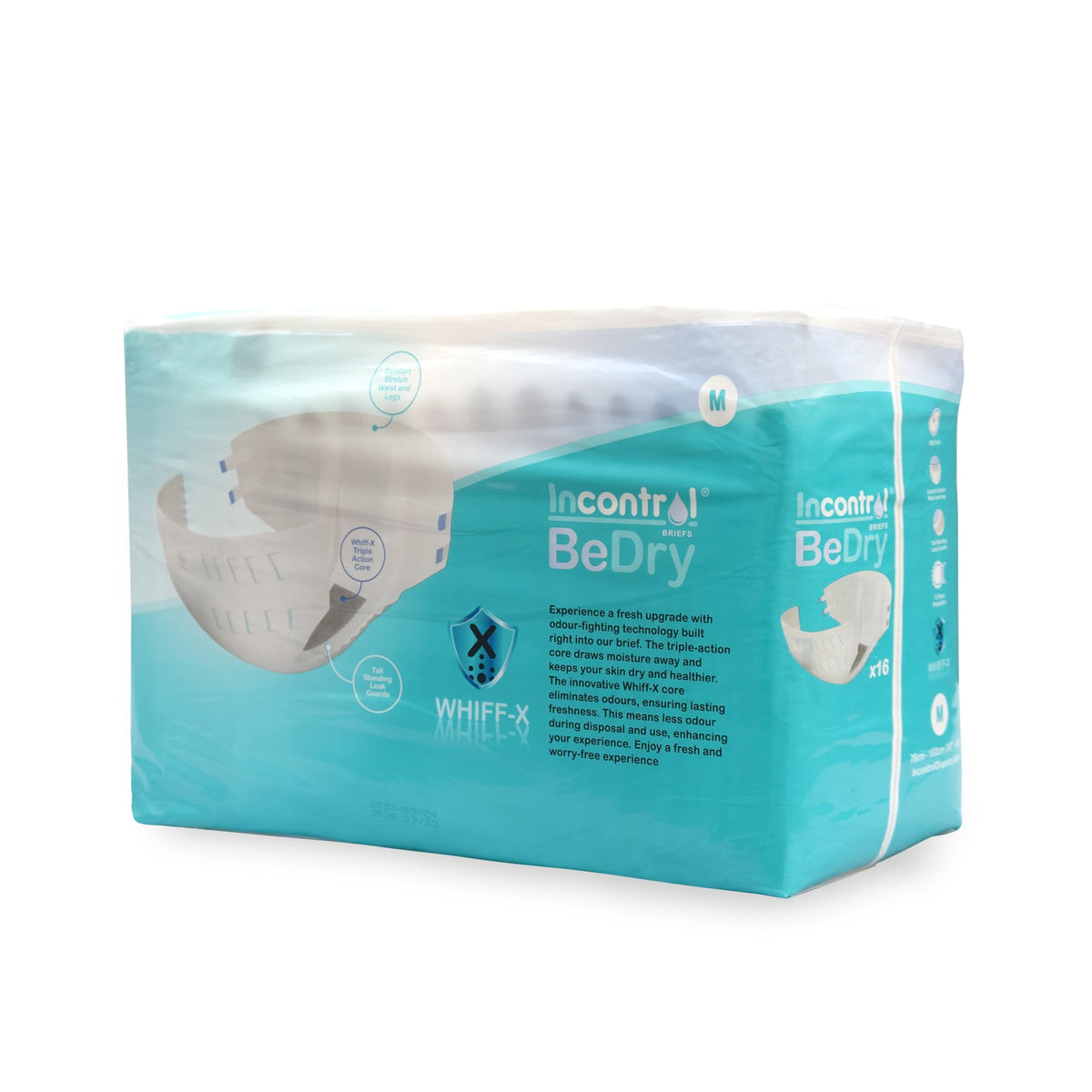 Medium 16 Count Maximum Absorbency Incontinence Briefs Q845