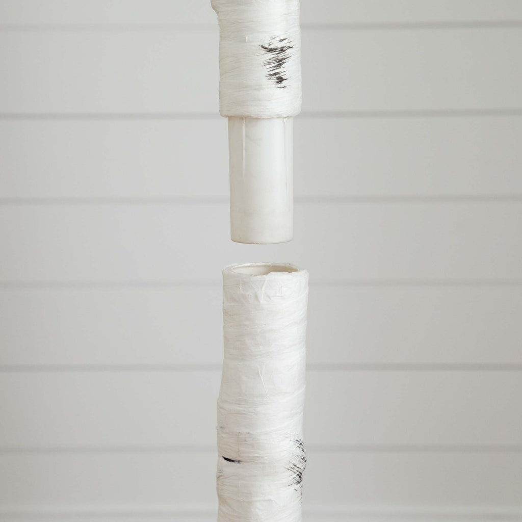 8-FT Pre-lit Artificial White Birch Tree with LED Lights E17989