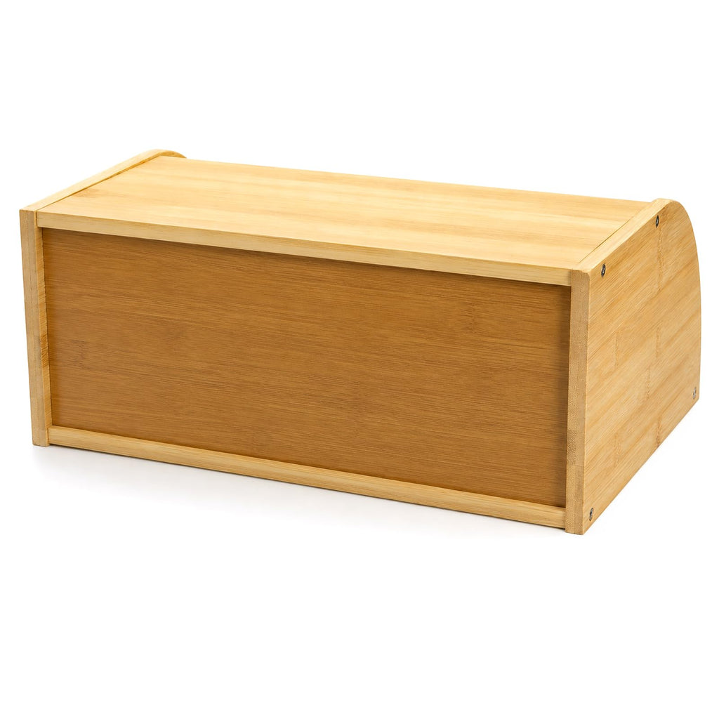 Large Natural Bamboo Roll Top Bread Box S185018