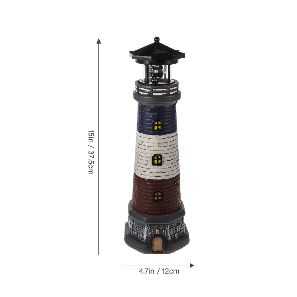 Solar Powered Lighthouse Garden Light T54074