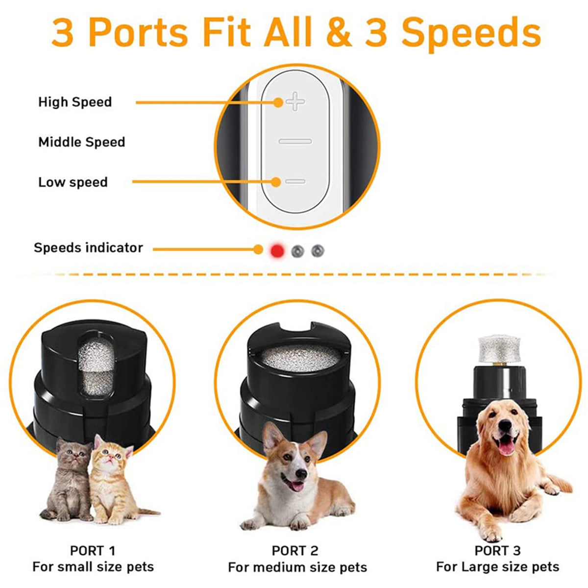 4 in 1 Electric Dog Nail Grinder X154