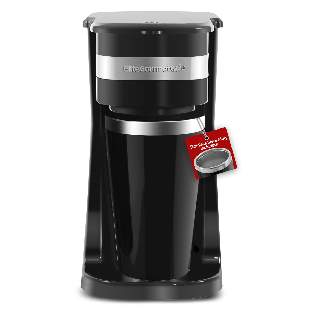 Black Single-Serve Compact Coffee Maker Y556