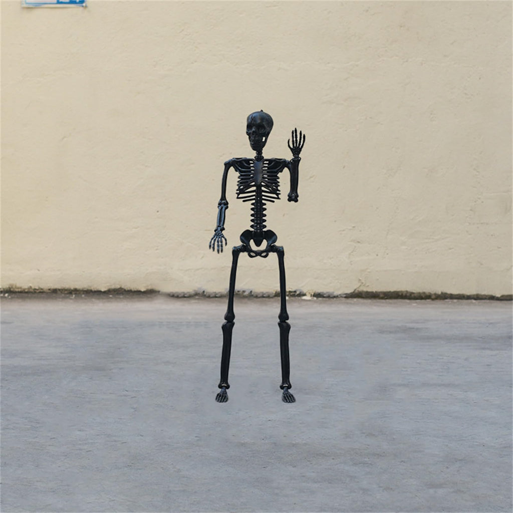 Halloween Human Skeleton Decorations, 35.4" Posable Full Body Skeleton Z90741