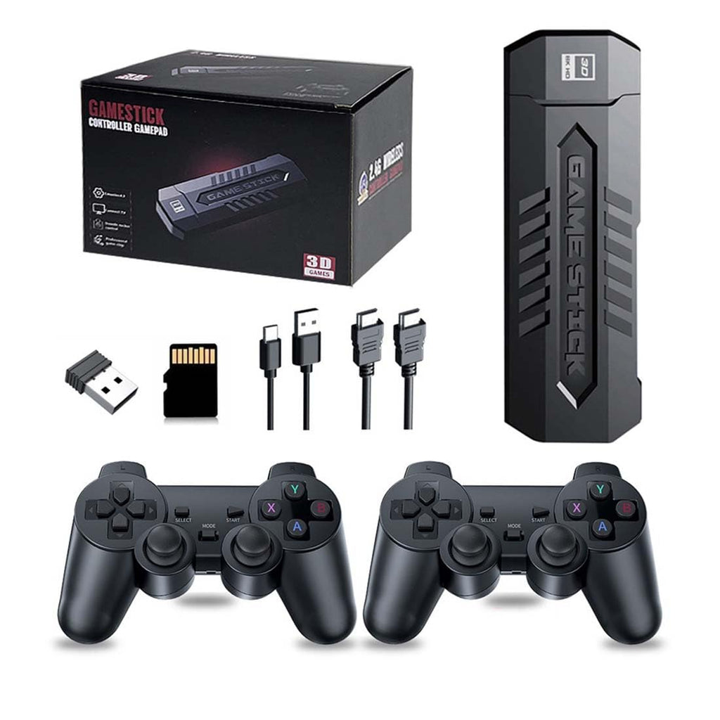 4K Retro Game Console with 2 Wireless Controllers 64GB Q4076