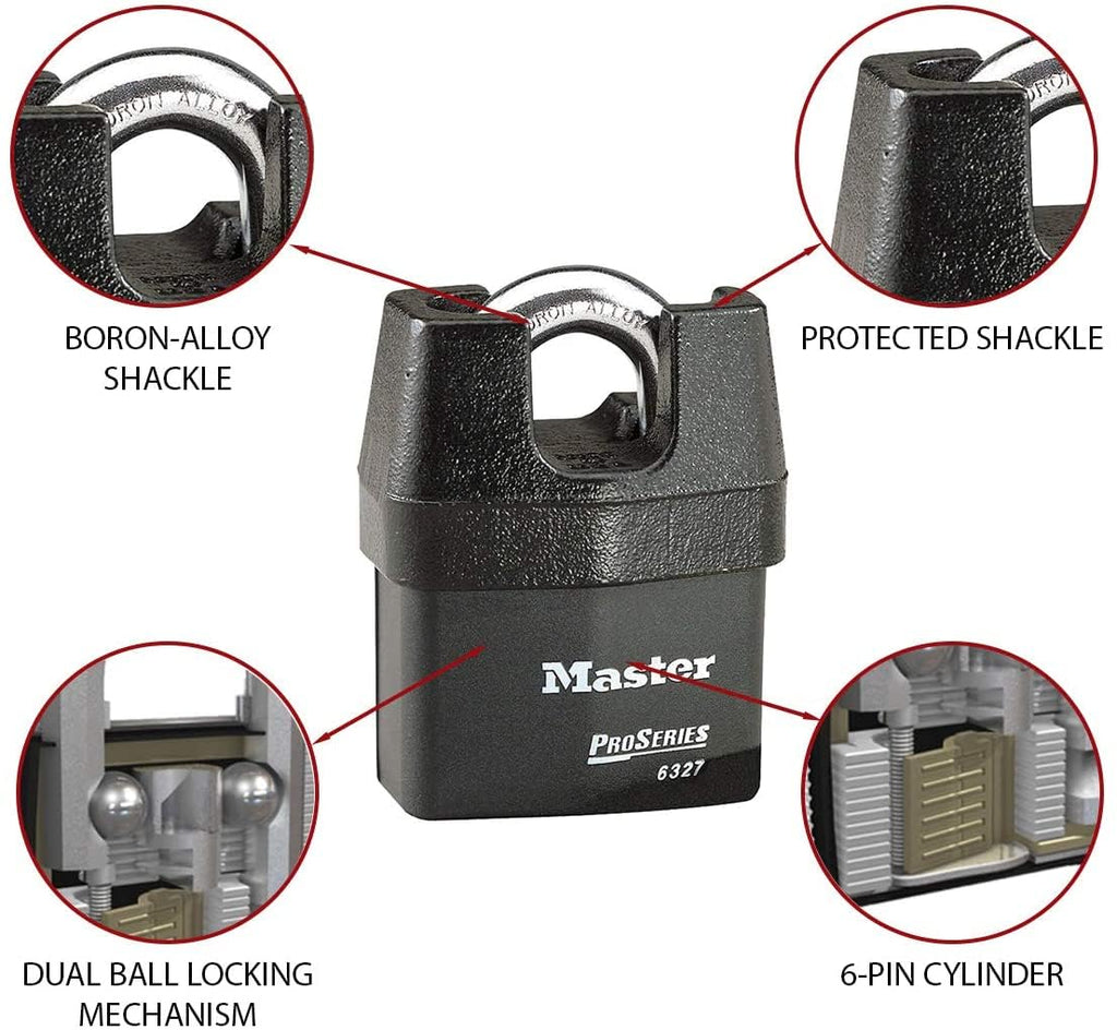 High Security Padlock with 8 Keys W989