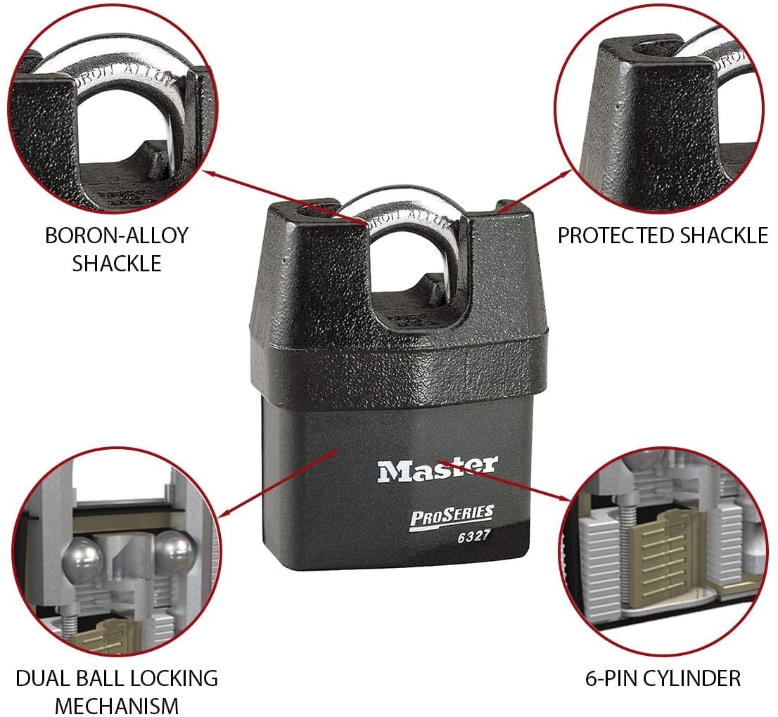 High Security Padlock with 8 Keys W989