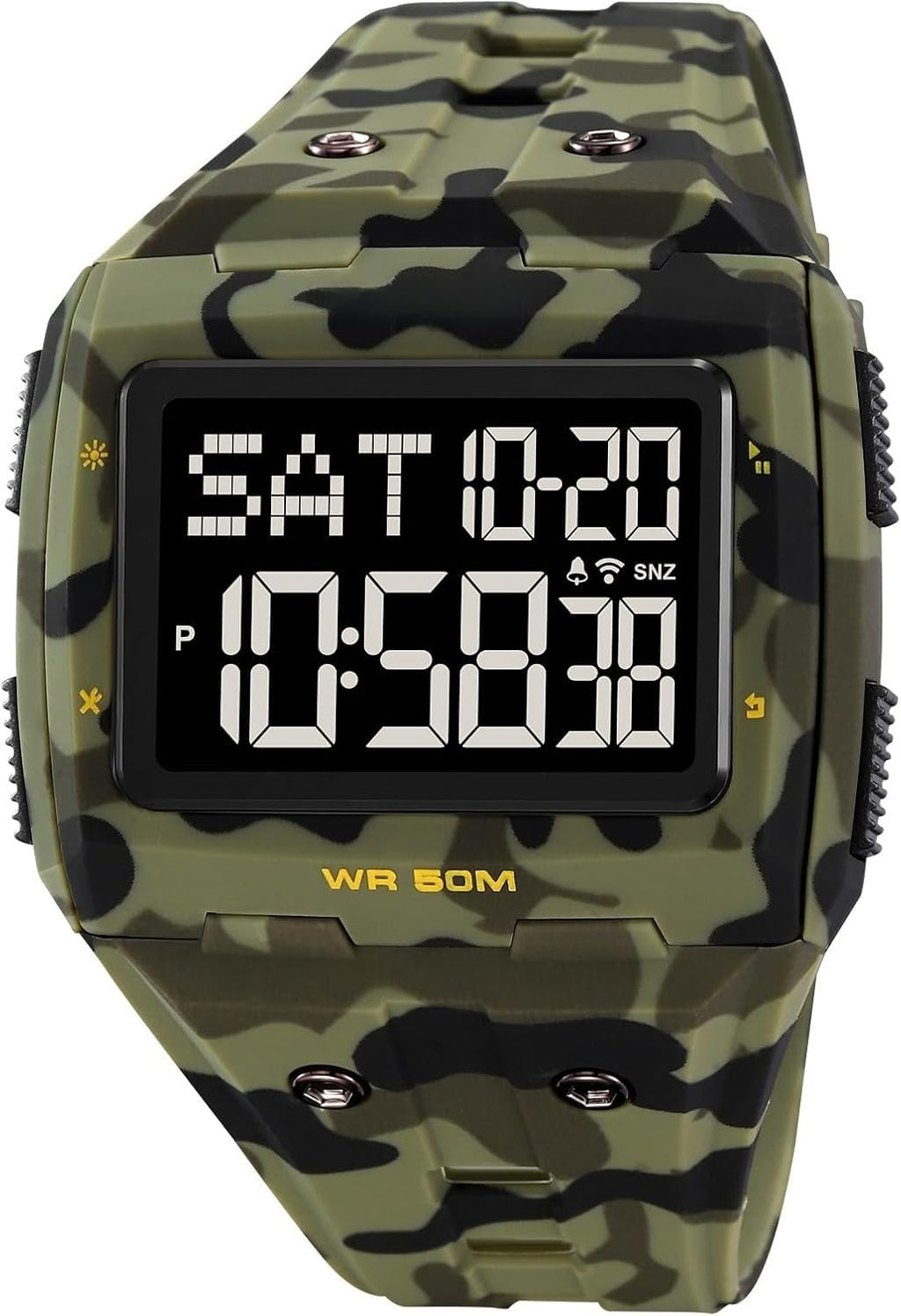 Large Face 5ATM Water Resistant Digital Mens Watch T876420