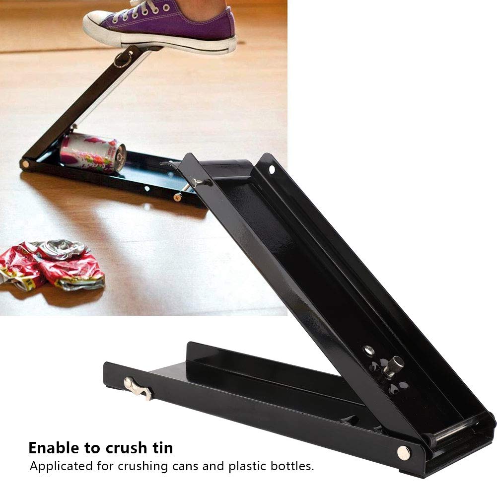 Black 16 oz Pedal Can Crusher B45216