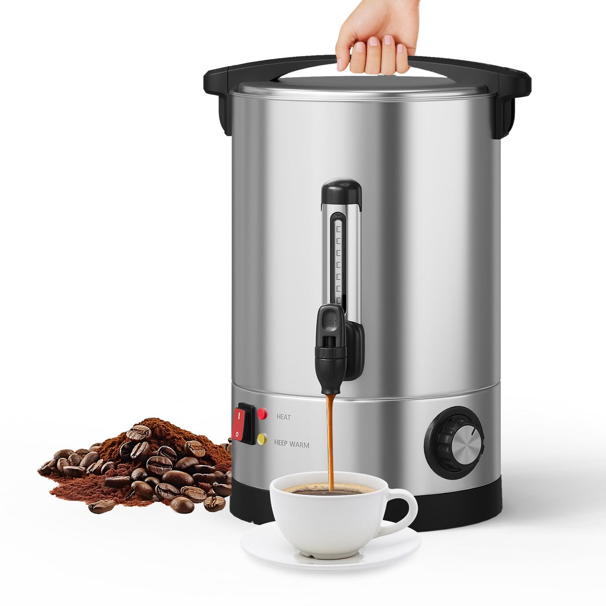 10L Stainless Steel Commercial Coffee Urn U351