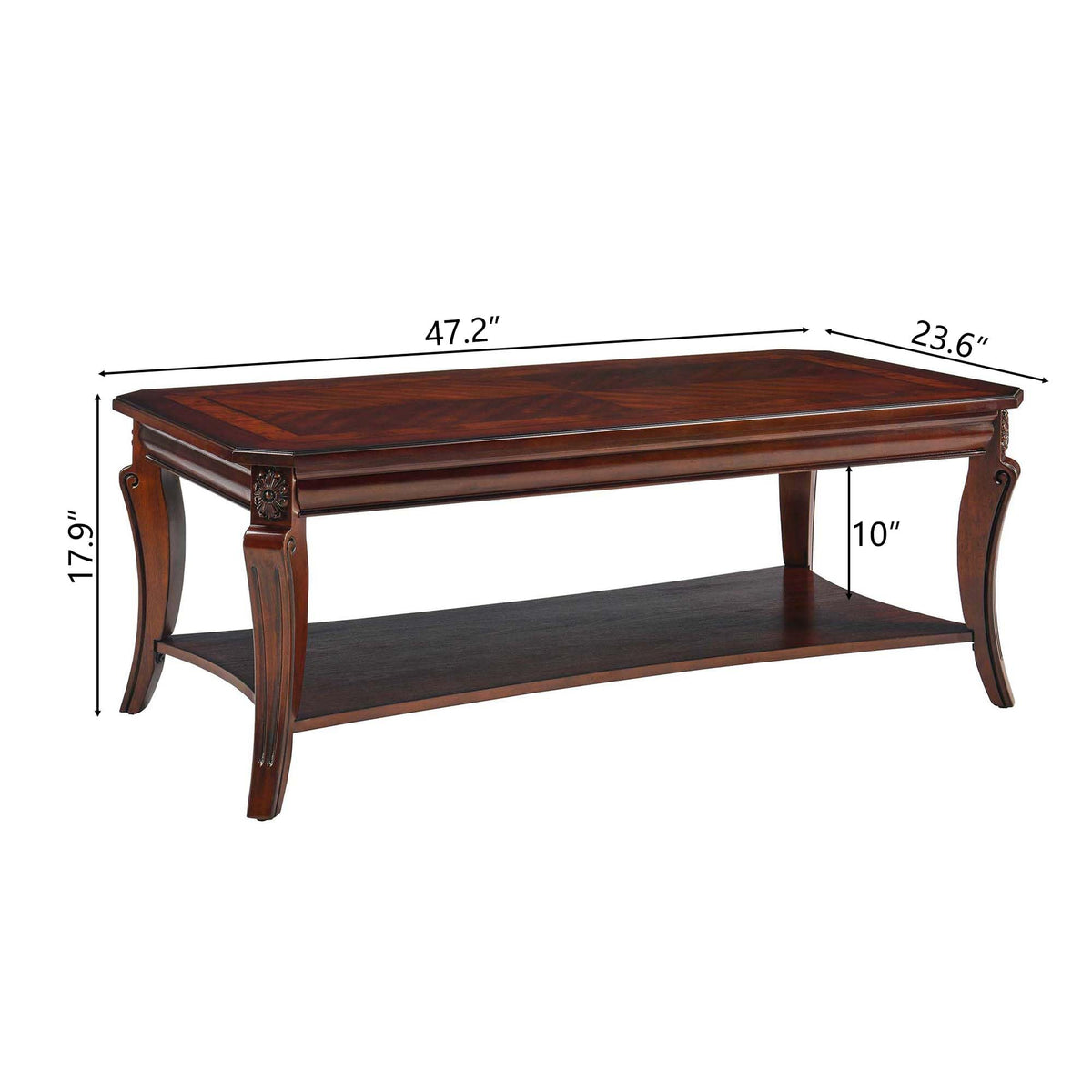Rectangle Solid Wood Coffee Table T29271