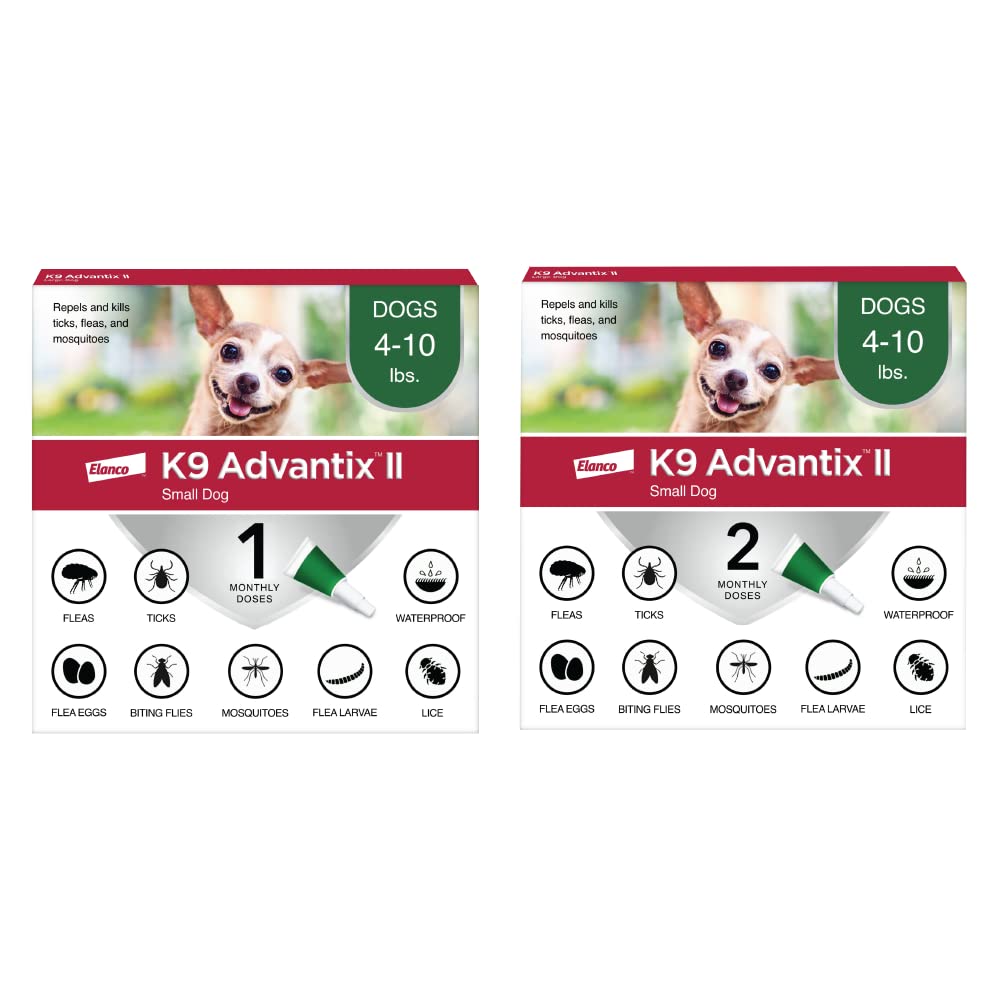 Flea, Tick & Mosquito Treatment & Prevention for Dogs 4-10 lbs Q76835
