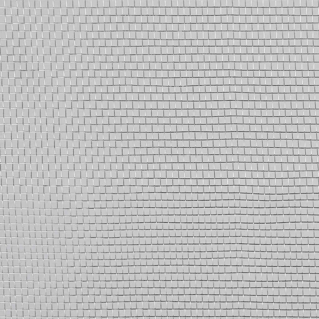 Aluminum Mesh Screen 39.4x196.9 Inches Silver Z576748