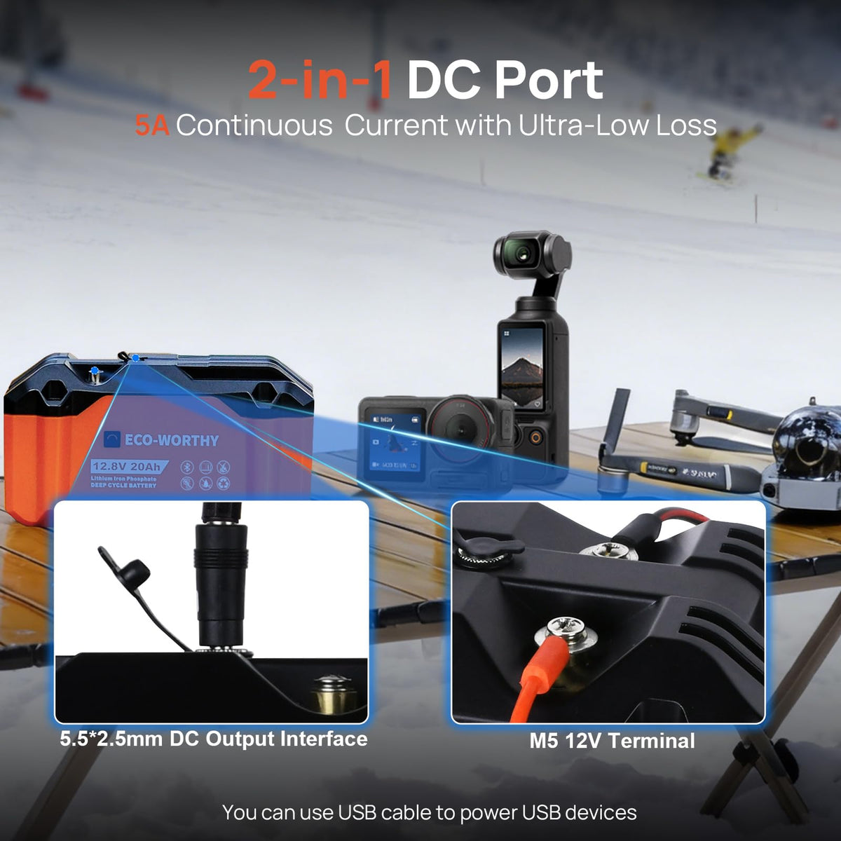 12V 20Ah Lithium Iron Phosphate Deep Cycle Battery N69665
