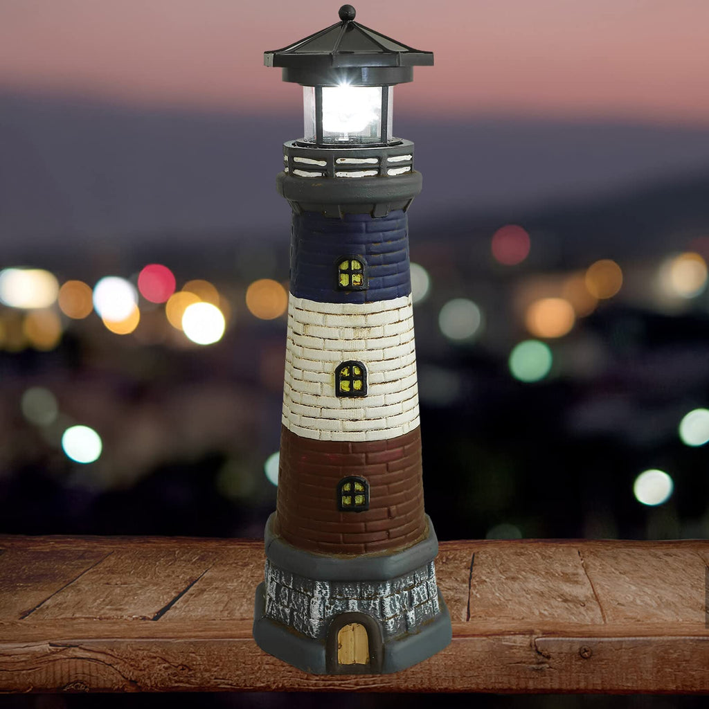 Solar Powered Lighthouse Garden Light T54074