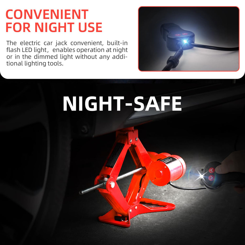 10 in 1 Electric Scissor Jack 3 Ton Car Jack Kit 12V Q90349